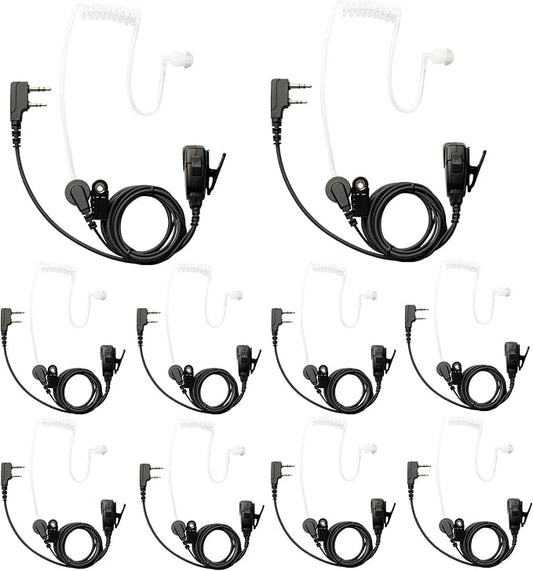 10 PCS UV-5R Earpiece Surveillance Kit Compatible by Yolipar
