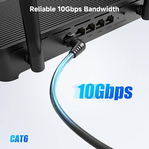 Cable Matters 10Gbps Rotatable Cat 6 Ethernet Cable - 30ft - Image 2