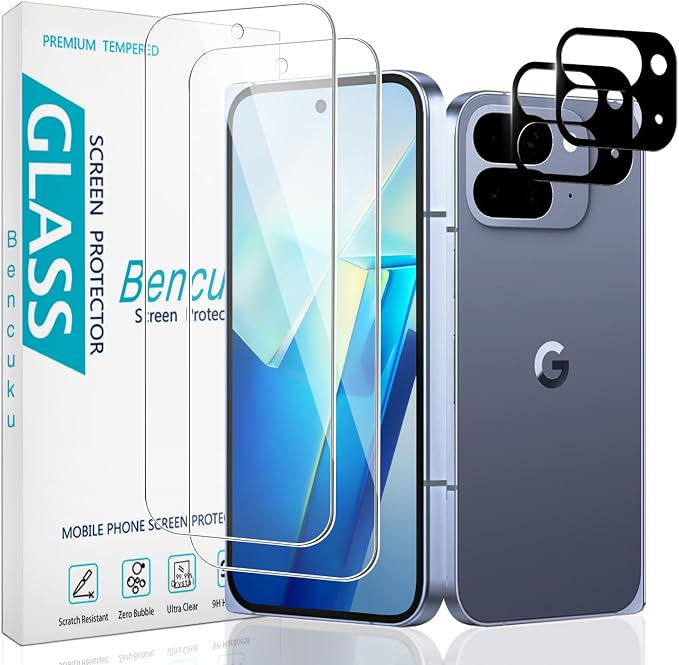2 Pack Tempered Glass Screen Protector by Bencuku