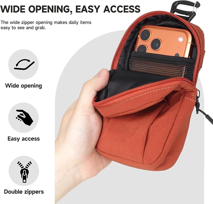 AMBITFUL Compact Sports Camera Bag, Shoulder Strap Storage Case, 3.94 x 1.57 x - Image 4
