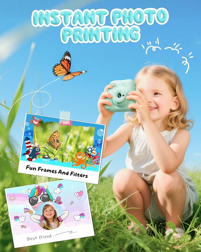 Kids Camera Instant Print, 1080P HD Kids Instant Camera - Image 3