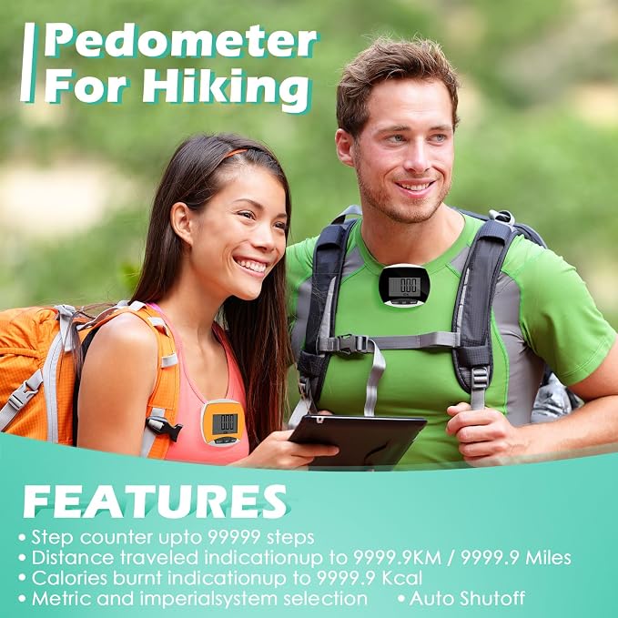 Copkim 24 Pcs Pedometer for Walking Bulk LCD Step Counter - Image 5