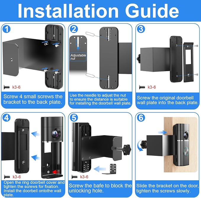 Anti-Theft Doorbell Mount Compatible - Image 6
