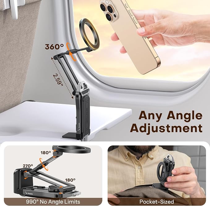 OMOTON TP02 360°Rotating for MagSafe Tripod, New Upgrade - Image 7