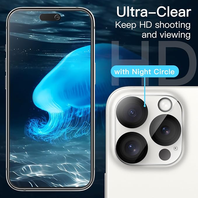 JETech Screen Protector for iPhone 15 Pro 6.1-Inch - Image 6