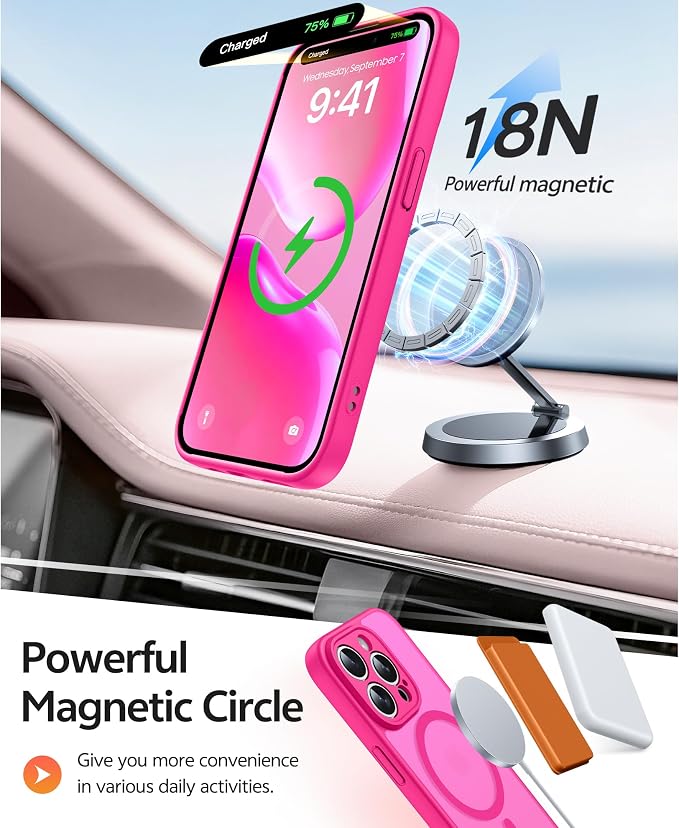 FNTCASE for iPhone 14 Pro Case: Translucent Matte Cases - Image 3
