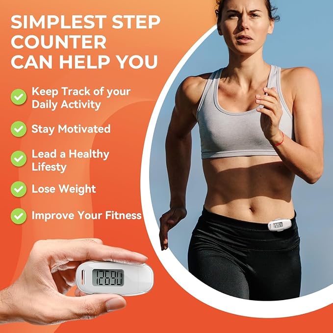 3D Pedometer for Walking, Simple Walking Step Counter - Image 4
