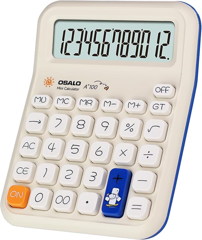 Pendancy Cute Calculator for Kids, Cute Small Calculators Desktop 12 Digit by Pendancy