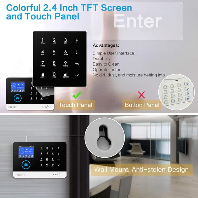 WiFi GSM Tuya Wireless Smart Home Office Security Alarm Burglar System - Image 3