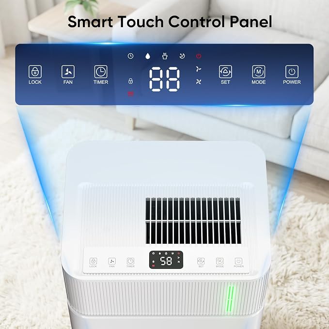HUMILABS 52 Pints Dehumidifier for Home, 4500 Sq. Ft Dehumidifier for Basement - Image 3