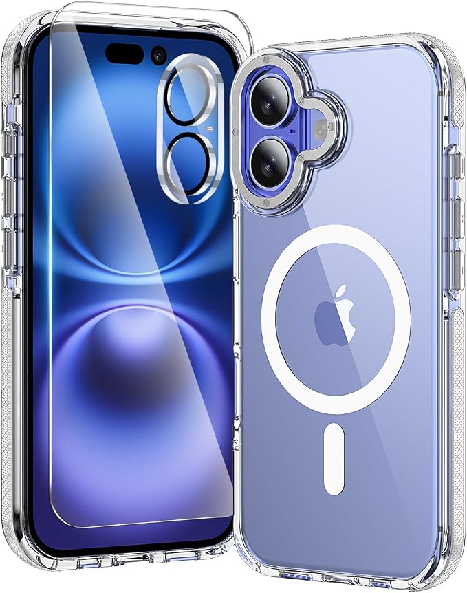 toushion 3 in 1 for iPhone 16 Case Clear by Unknown