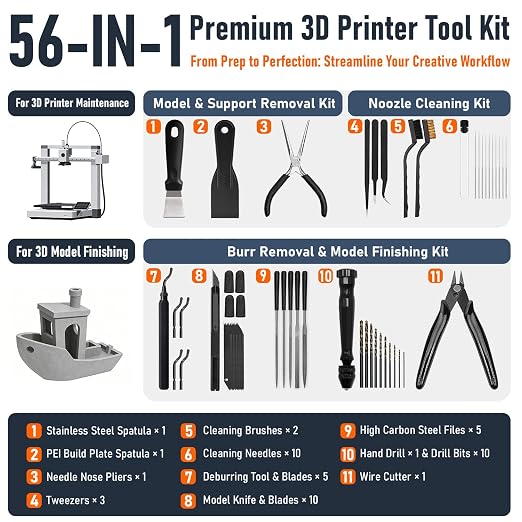 3D Printer Tools Kit, Quality 3D Printing Tool Kit - Image 2