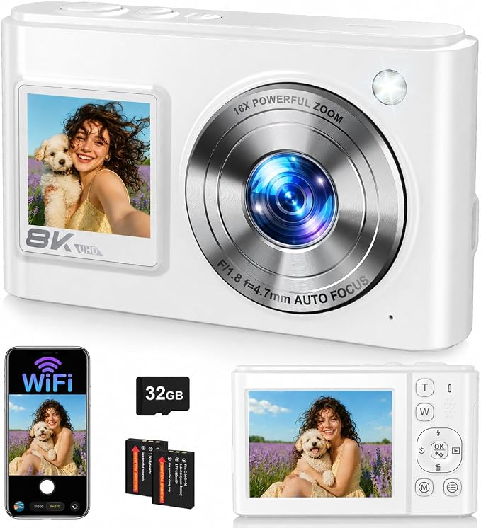 8K Digital Camera, 96MP WiFi Cameras by Zostuic