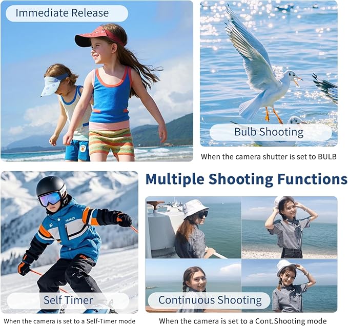 for Sony Camera Rechargeable Shutter Release, AODELAN Wireless Remote Control - Image 3