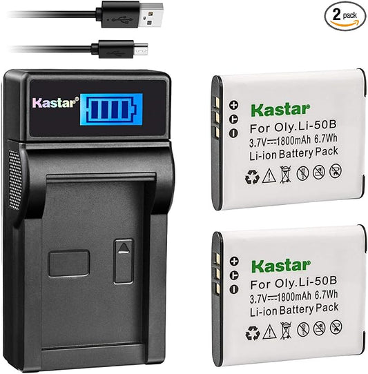 Kastar Battery & LCD Slim USB Charger by Kastar