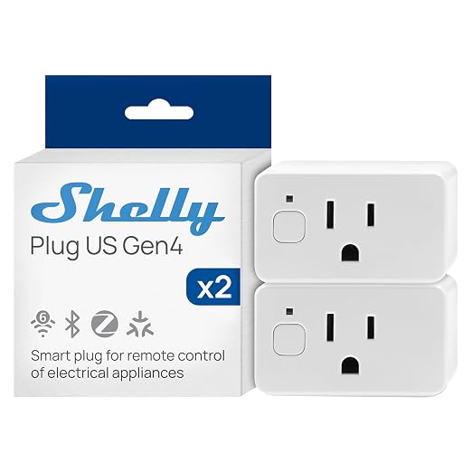 Shelly Smart Plug UL, Matter Outlet by Shelly