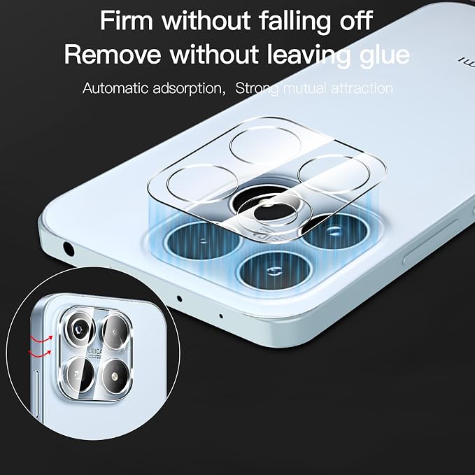 Anoowkoa 3 Pack for Xiaomi 17 Screen Protector + Xiaomi 17 Camera Lens Tempered - Image 2