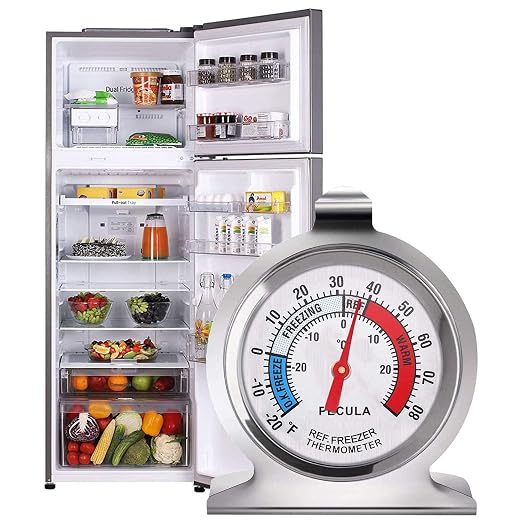 2 Pack Refrigerator Thermometer, 30-30°C/20-80°F, Classic Fridge Thermometer - Image 5