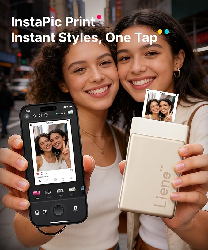 Liene Pearl N200 Pro Portable AI Photo Printer, Instant Mini Picture Printer - Image 4
