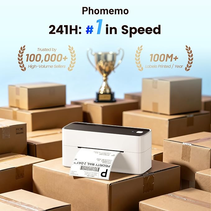 Phomemo High-Speed Shipping Label Printer 220mm/s - Image 5