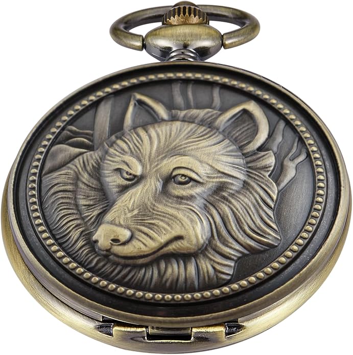 Men's Pocket Watch, Arabic Digital Dial Pocket Watches by Whodoit