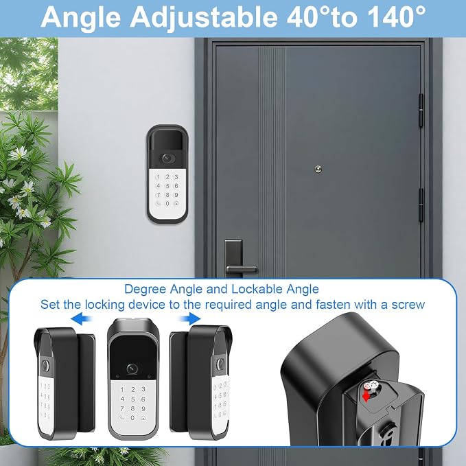 Swivel Mount for myQ Smart Garage Video Keypad, Angled Adjustable 40 to 140 - Image 3