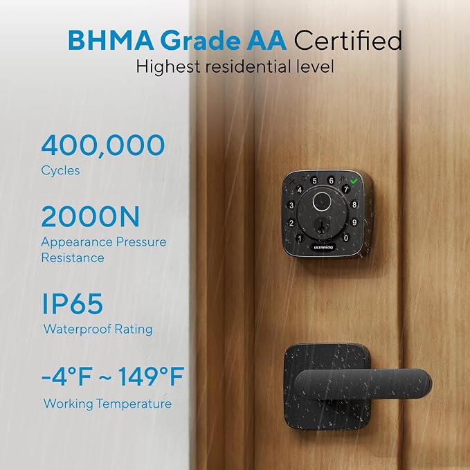 ULTRALOQ Bolt Fingerprint Smart Lock - Image 8