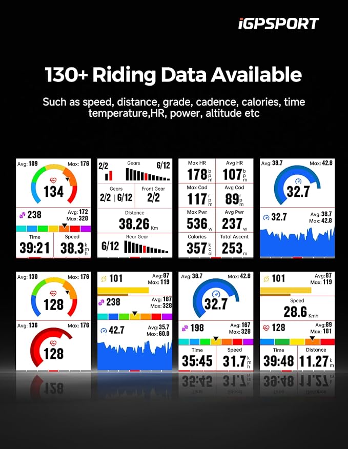 iGPSPORT BSC300T Wireless Bike Computer GPS, Touchscreen Offline MAP Navigation - Image 3