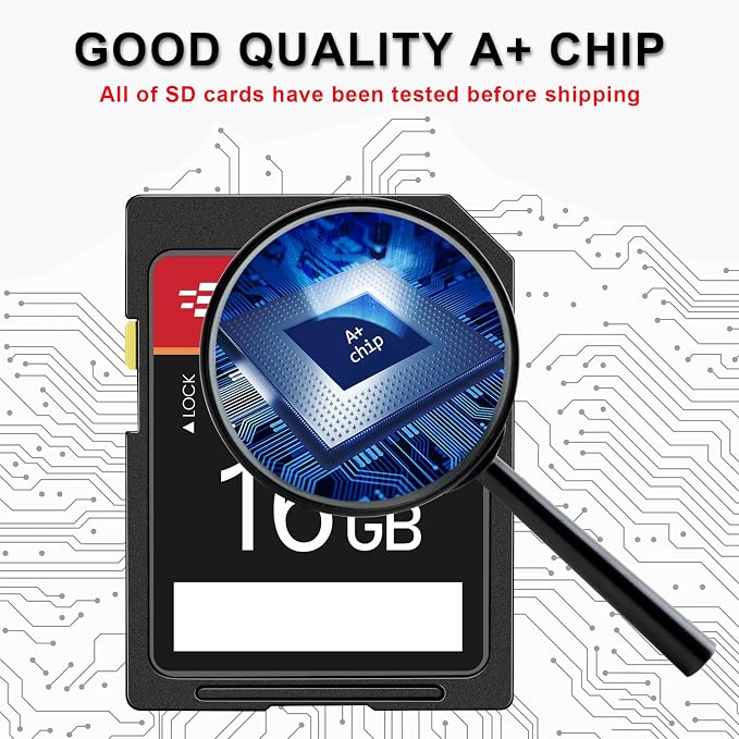 5-Pack of SD Card 16GB EASTBULL Class 10 SD Card U1 V30 High-Speed 100MB/s Read - Image 3