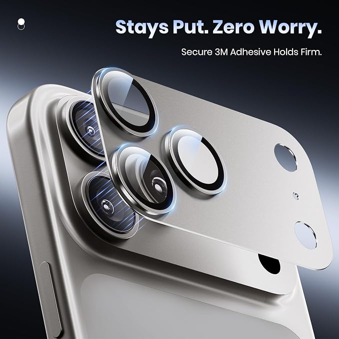 Hoerrye for iPhone 17 Pro Max Camera Lens Protector - Image 5