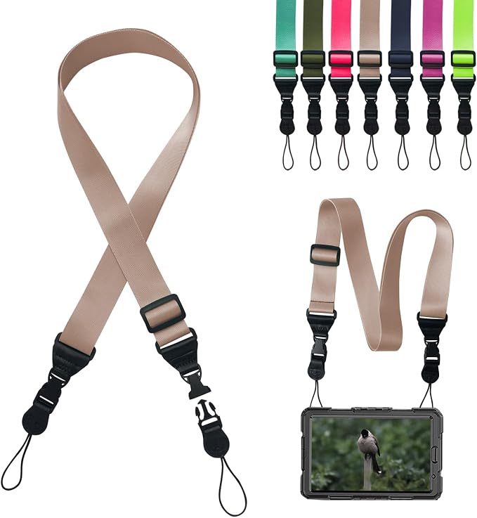 Adjustable Shoulder Strap:Comfortable iPad Strap Nylon Neck Lanyard by Gowjaw