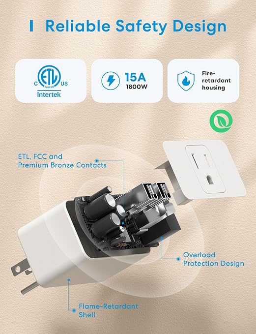 meross Smart Plug Mini, 15A & Reliable Wi-Fi, Support Apple HomeKit, Google - Image 6