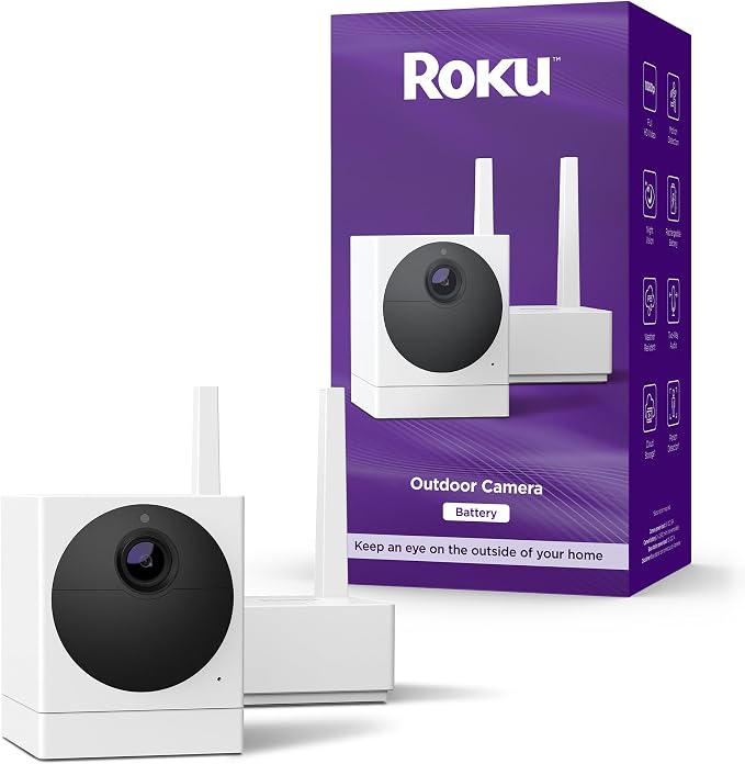 Roku Outdoor Camera for Home Security by Amazon+Renewed
