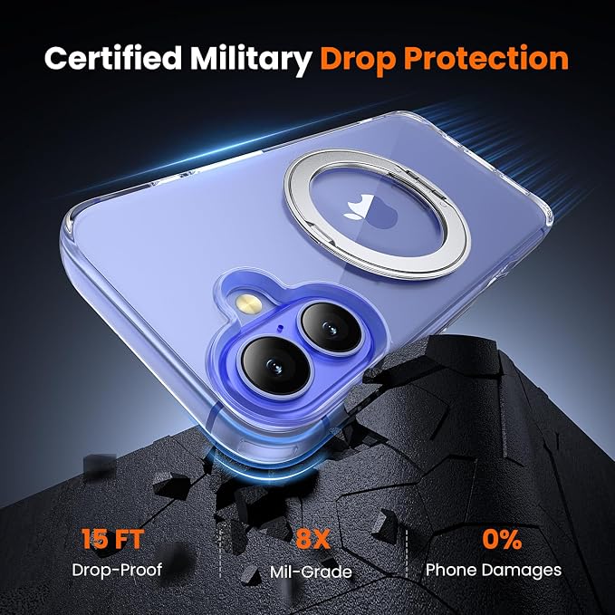 toushion 3 in 1 for iPhone 16 Case Clear - Image 4