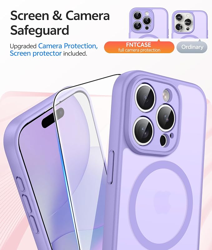 FNTCASE for iPhone 15 Pro Case: Translucent Matte Cases - Image 5