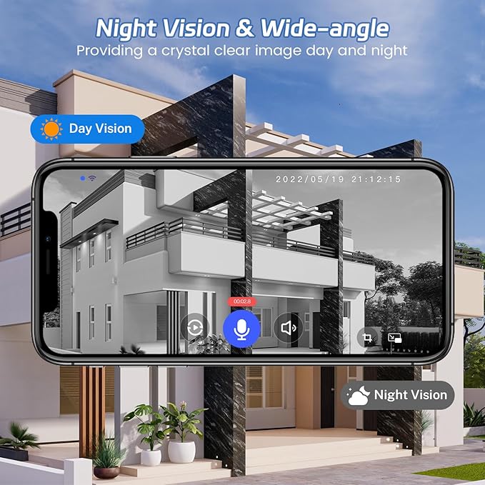 Guggre Doorbell Camera M52, Security Camera Outdoor/Indoor, 1080 HD - Image 5