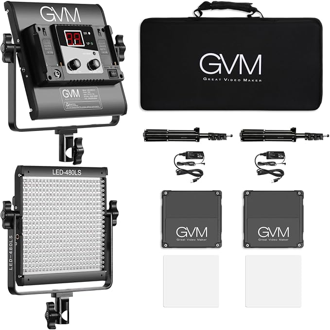 GVM 2 Pack LED Video Lighting Kits - Image 8