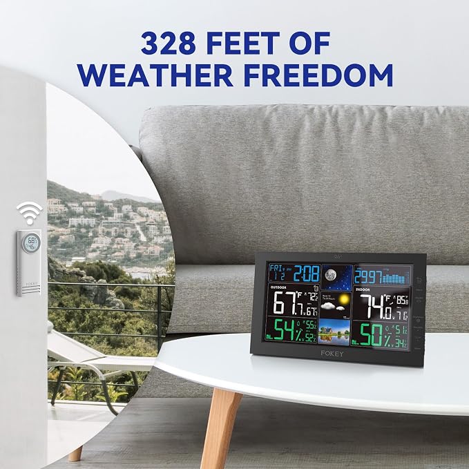 Weather Station Wireless Indoor Outdoor, Indoor Outdoor Thermometer Wireless - Image 7