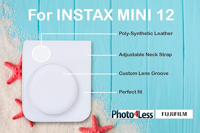 Fujifilm Instax Mini 12 Instant Film Camera Clay White, Fujifilm Instax Mini - Image 5