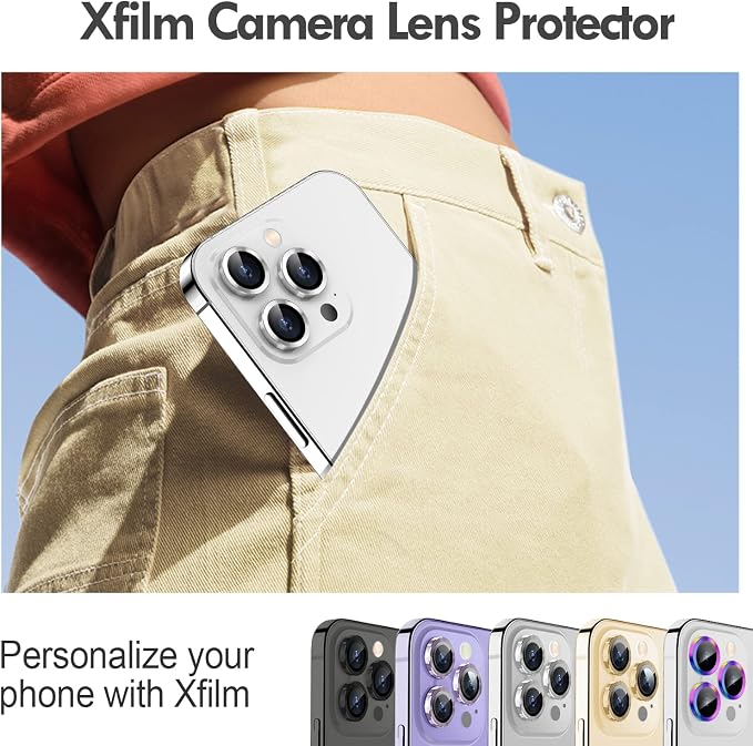 for iPhone 14 Pro/14 Pro Max Camera Lens Protector Bling, 9H Hardness - Image 5