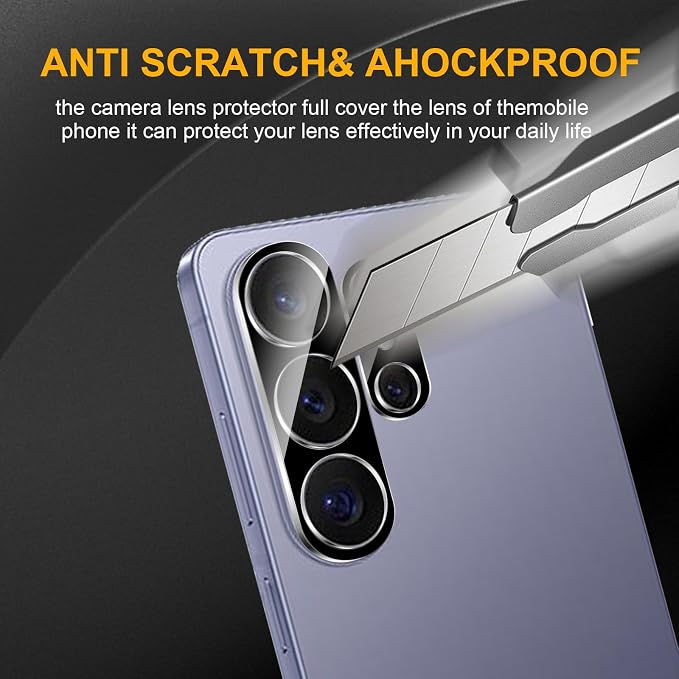 3 Pack Camera Lens Protector for Samsung Galaxy S26 Ultra, Tempered Glass - Image 4