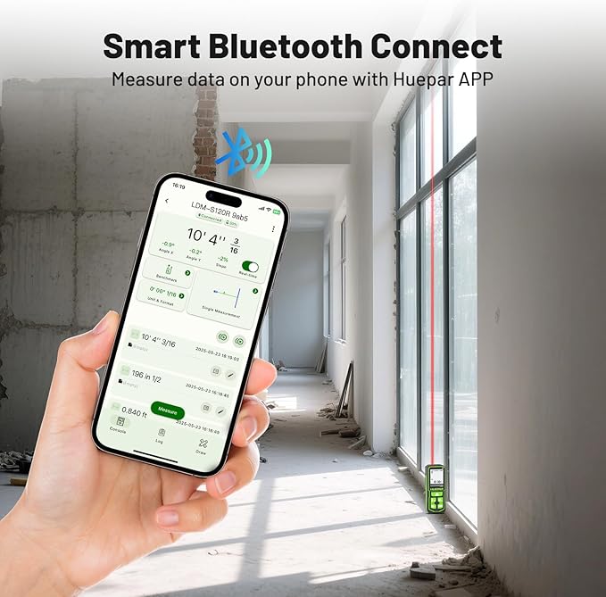 395FT Bluetooth Laser Measuring Tool - Image 2