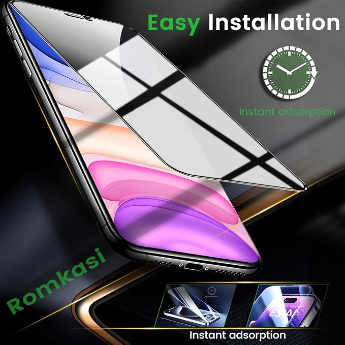 Romkasi 3 Pack Privacy Screen Protector - Image 7