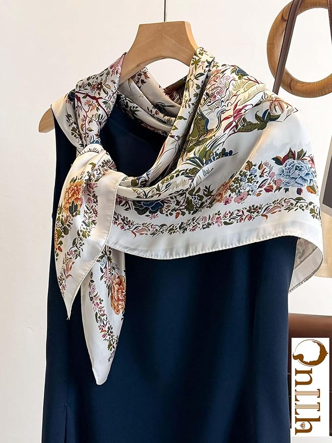 Silky Scarf for Women Lightweight Satin Bandanas Neck Hair Wrap For Sleeping - Image 3