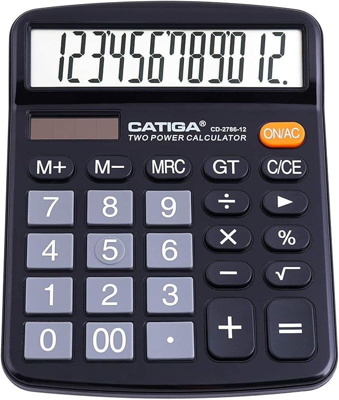 CATIGA 12 Digit Desk Calculator, Desktop Calculators by CATIGA