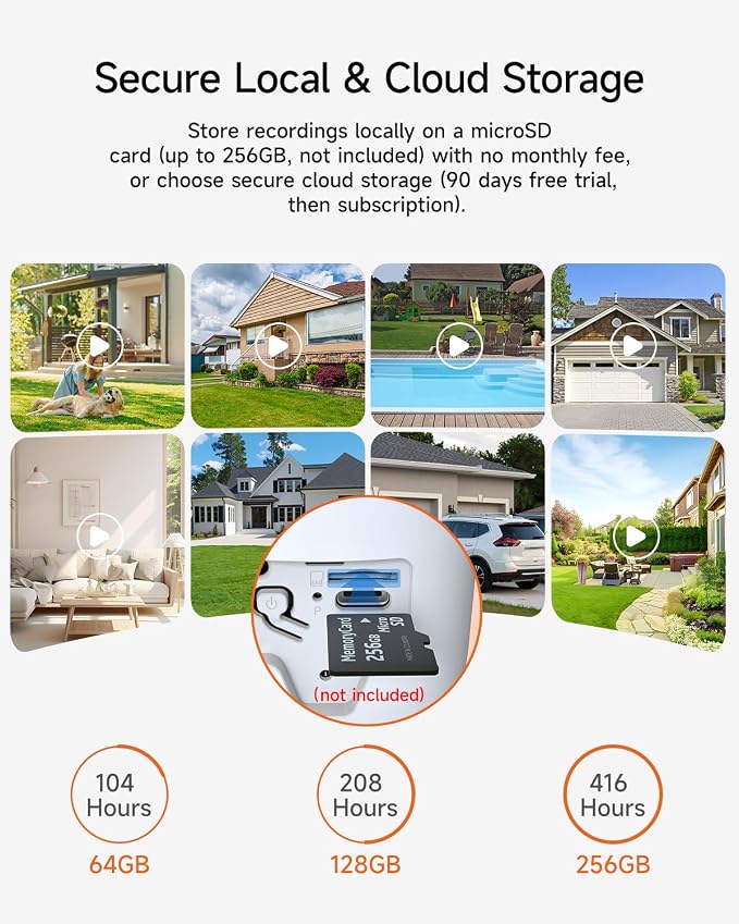 2 Pack 2.5K Security Camera Wireless Outdoor, 2.4G WiFi Battery Powered Outdoor - Image 9