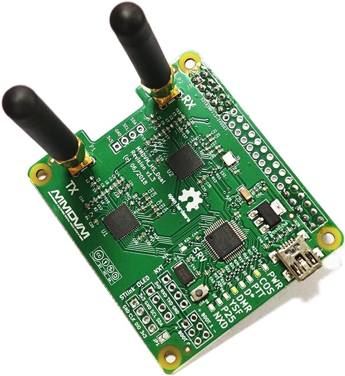 MMDVM Duplex Hotspot Module Dual Hat V1.5.2 Support P25 DMR YSF NXDN DMR Slot 1 - Image 9