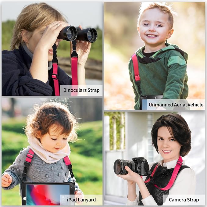 FIEIL 5 Pack Nylon iPad Strap, Adjustable Camera Neck Strap, Comfortable - Image 3