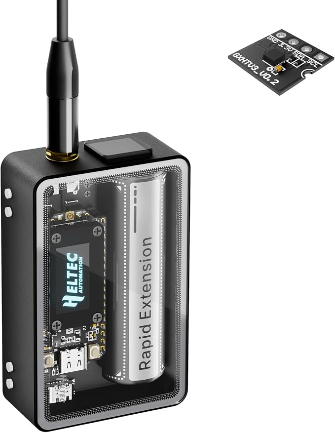 Heltec ESP32 LoRa V4 Development Board Tempered Glass Sensor Kit by HELTECAUTOMATION