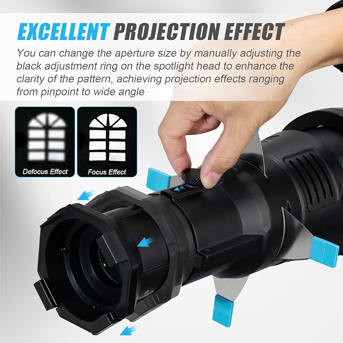Bowens Mount Spotlight Conical Optical Snoot kit, Photography Lighting Accessory - Image 8